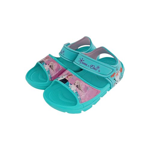 Sandalias playeras aqua con textura