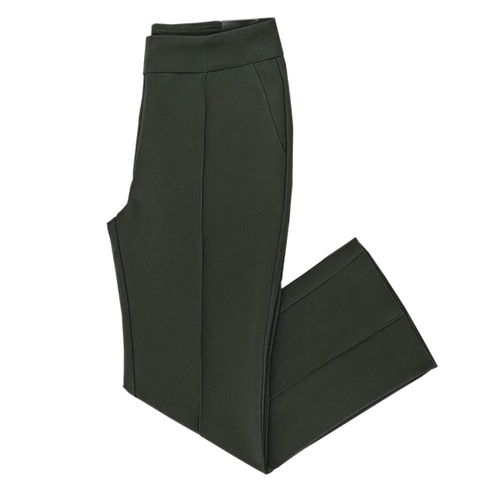 Pantalón boot cut verde olivo