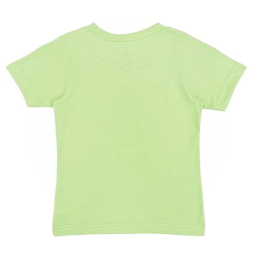 Camiseta verde estampada