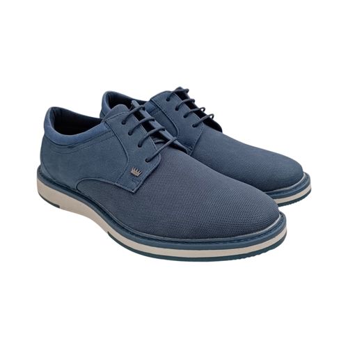 Zapatos casuales navy con textura