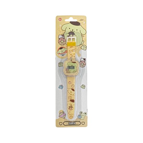 Reloj infantil amarillo con textura