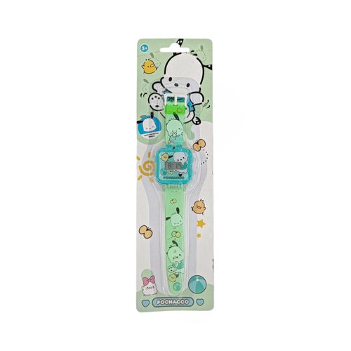 Reloj infantil verde con textura