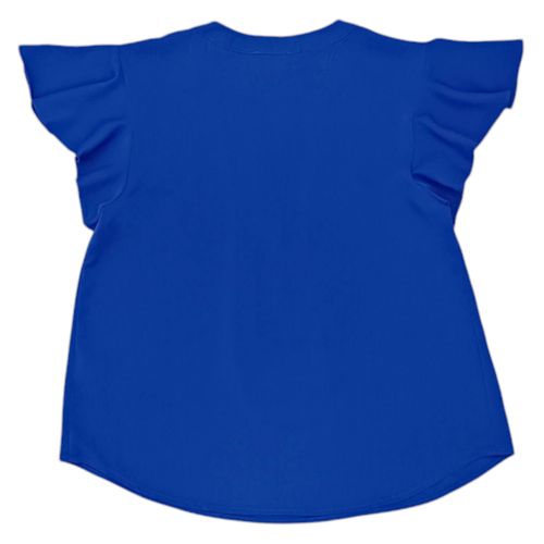 Blusa azul sólida