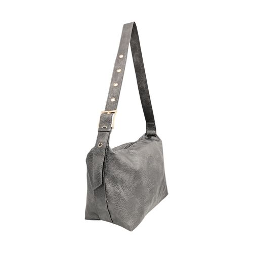 Cartera satchel sólida gris