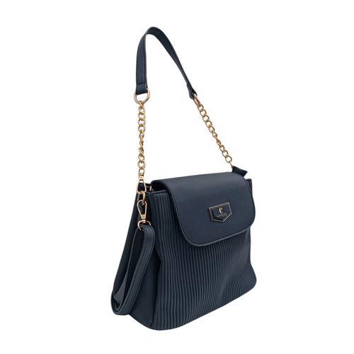 Cartera satchel navy