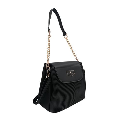 Cartera satchel negro