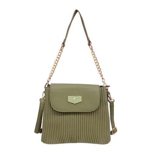 Cartera satchel verde