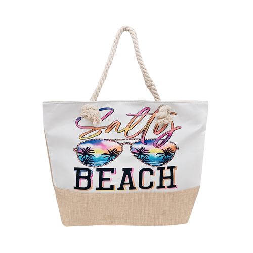 Tote playera estampado multicolor