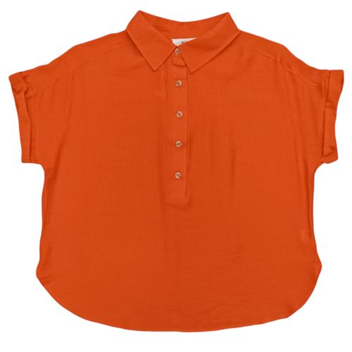 Blusa naranja sólida