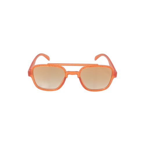 Lentes de aro naranja para sol