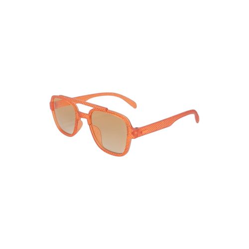 Lentes de aro naranja para sol