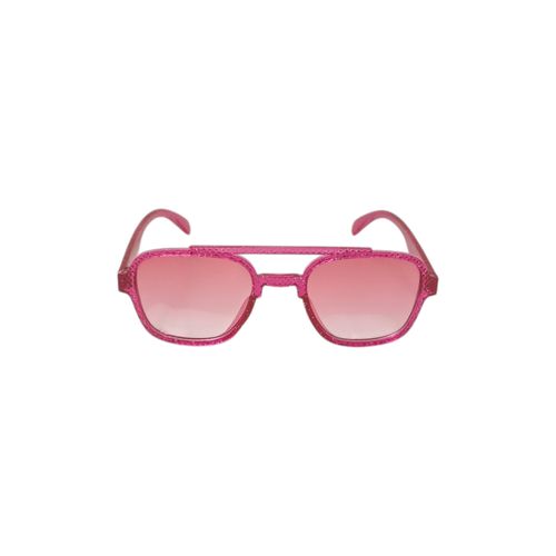 Lentes de aro rosa para sol