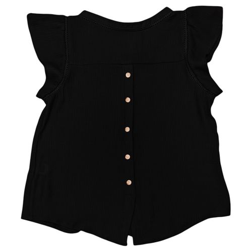 Blusa negra con textura