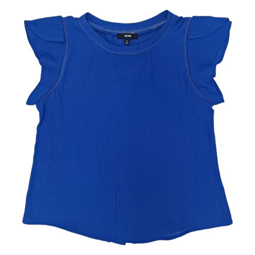 Blusa azul con textura