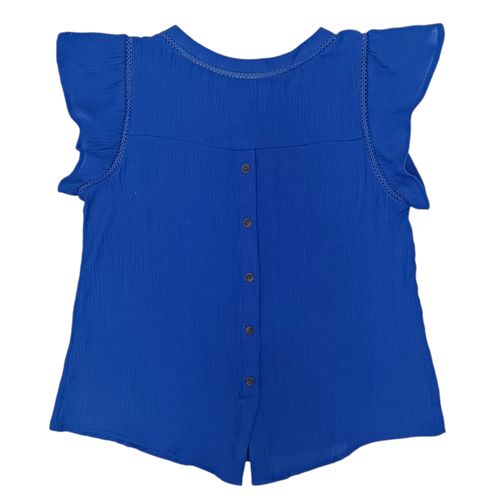 Blusa azul con textura