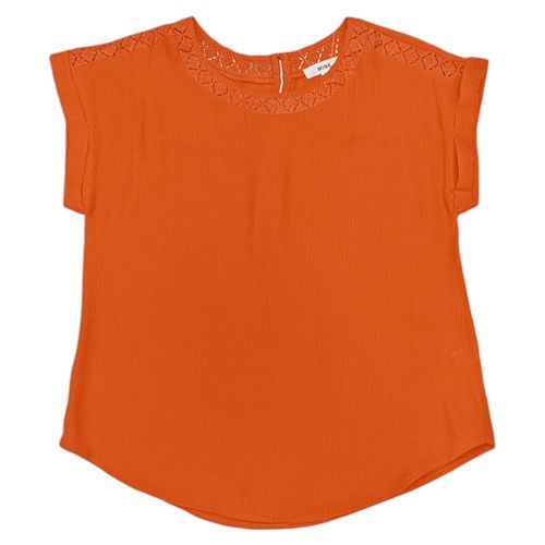 Blusa naranja con textura