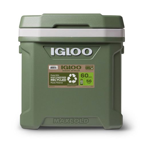 Hielera Igloo Ecocool Latitude 60 roller verde