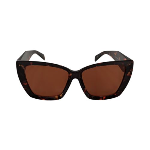 Lentes café estampados