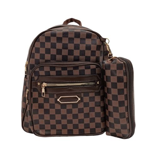 Backpack café estampada