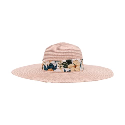 Sombrero con textura rosa