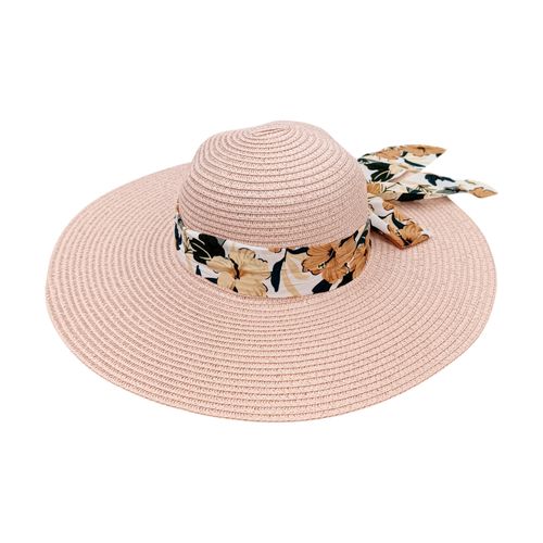 Sombrero con textura rosa