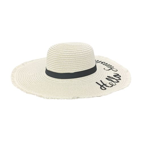 Sombrero estampado blanco