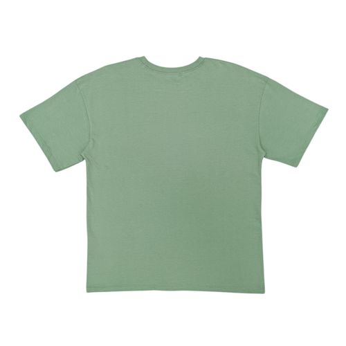 Camiseta oversize verde sólida