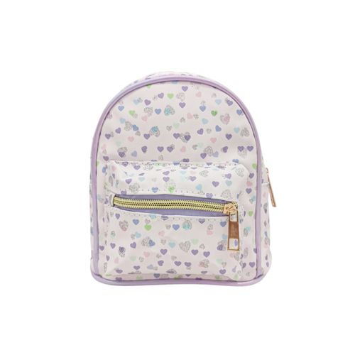 Backpack lila estampada para niña