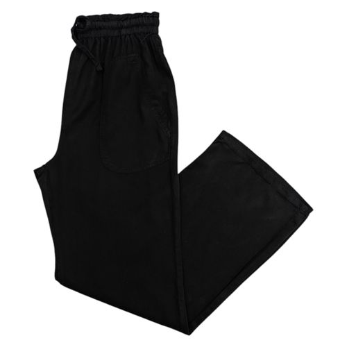 Pantalón wide leg negro para mujer