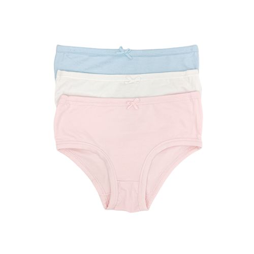Set de 3 panties sólidos para niña