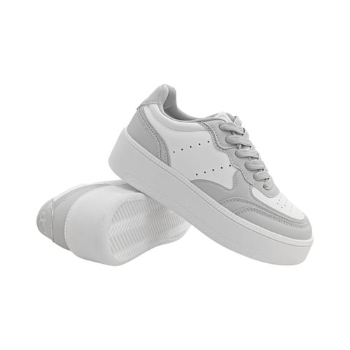 Sneakers con textura bicolor para mujer