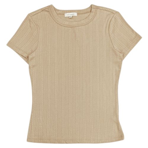 Camiseta con textura para mujer