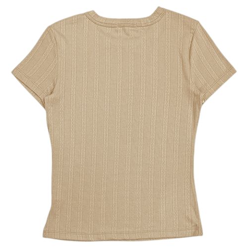 Camiseta con textura para mujer