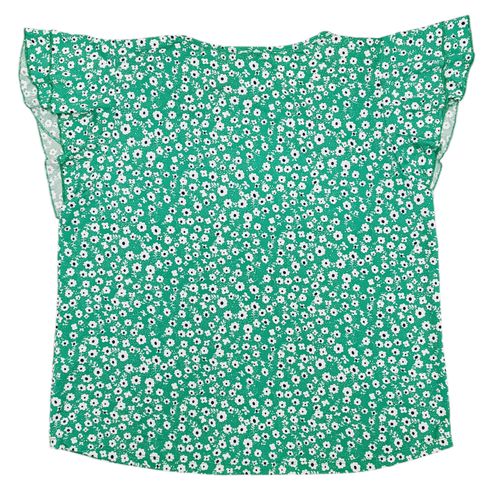 Blusa verde estampada para mujer