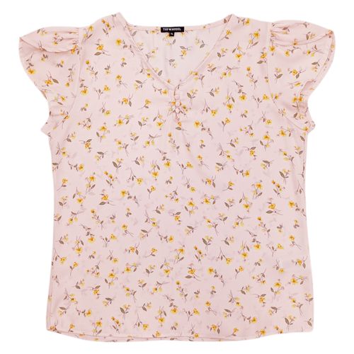 Blusa rosa estampada para mujer