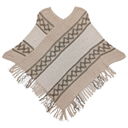 Pashmina ruana café para mujer