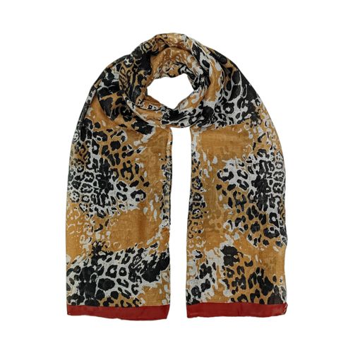 Bufanda multicolor estampada para mujer