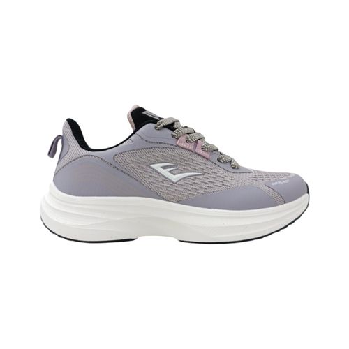 Sneakers con textura gris para mujer