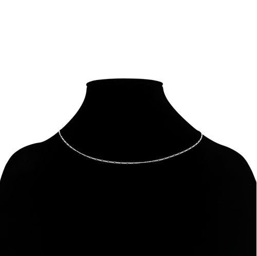 Cadena plateada para mujer