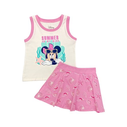 Conjunto rosa estampado para niña