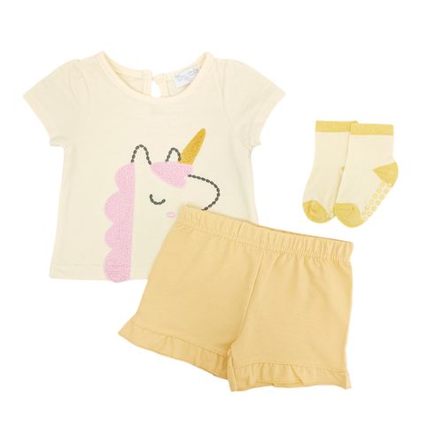 Conjunto amarillo bebe niña