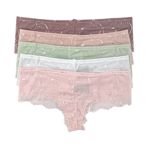 Set de 5 pantys multicolor para mujer