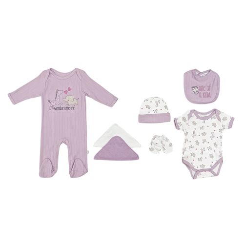 Set de regalo estampado para bebé niña