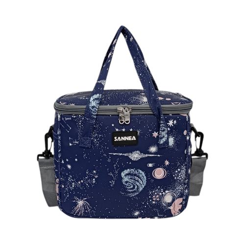 Lonchera estampada de galaxia