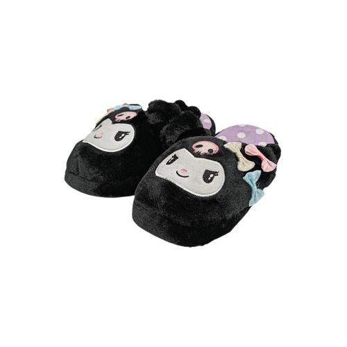 Pantuflas negras con textura
