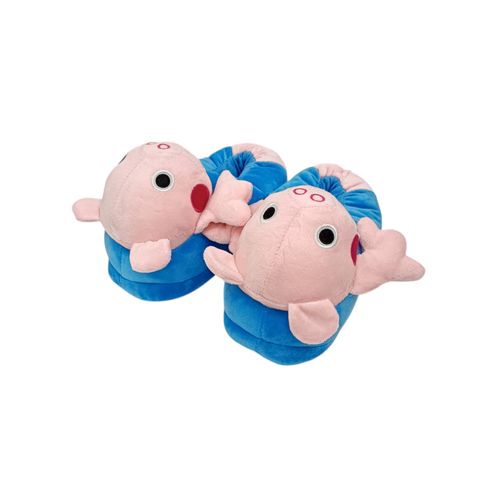Pantuflas con textura afelpada