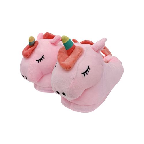 Pantunfla unicornio rosado