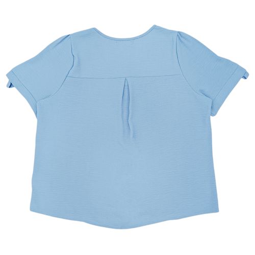 Blusa sólida curvy para mujer