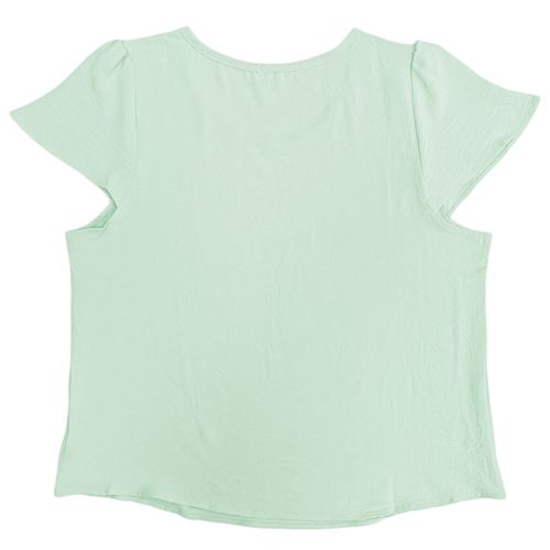 Blusa curvy verde para mujer