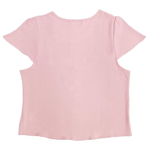 Blusa curvy rosa para mujer